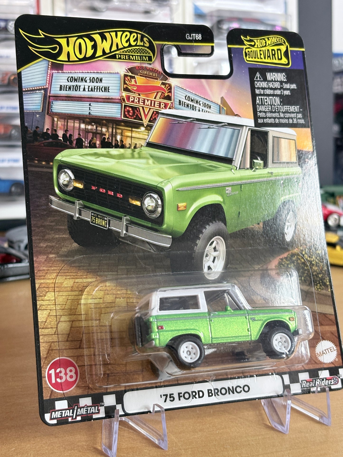 Hot Wheels '73 Ford Bronco Boulevard #138 Premium Diecast