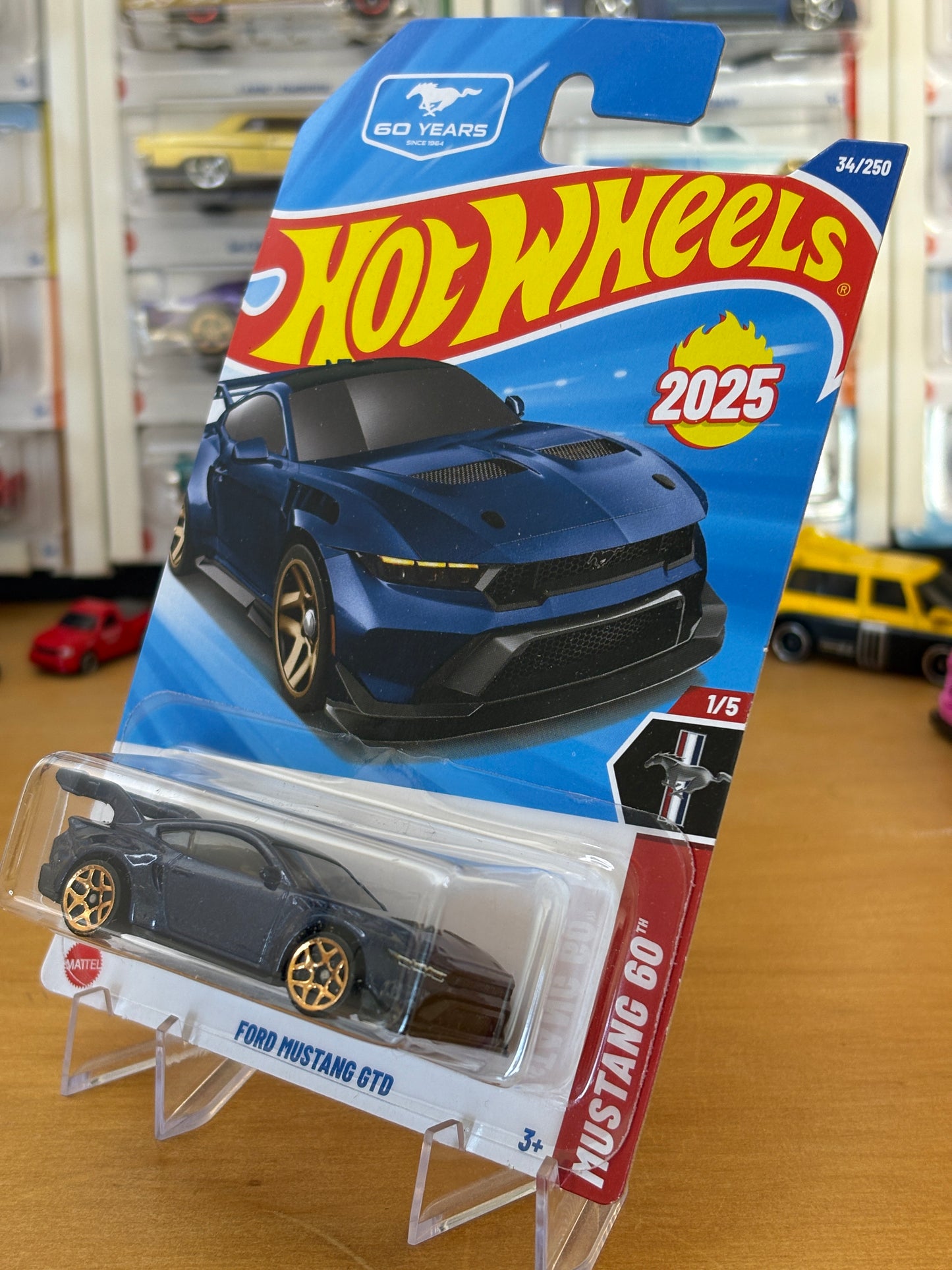 Hot Wheels Mainline / Ford Mustang GTD / 2025 Mustang 60 BLUE
