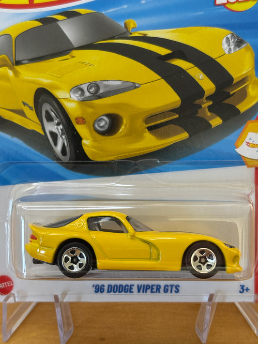Hot Wheels Mainline / '96 Dodge Viper GTS / 2025 Then and Now 4/10 YELLOW