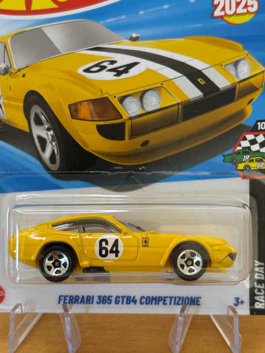 Hot Wheels Mainline / Ferrari 365 GTB4 Competizione / 2025 Race Day 10/10 YELLOW