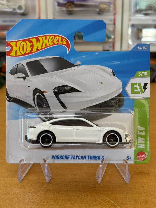 Hot Wheels Mainline / Porsche Taycan Turbo S / 2026 HW EV 3/10 Short Card