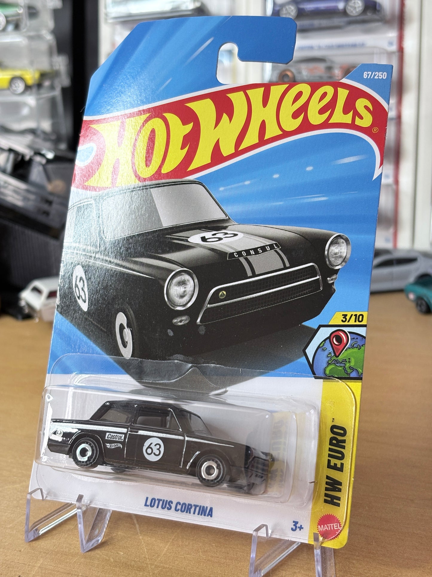 Hot Wheels Lotus Cortina | 2026 HW Euro 3/10 Mainline BLACK
