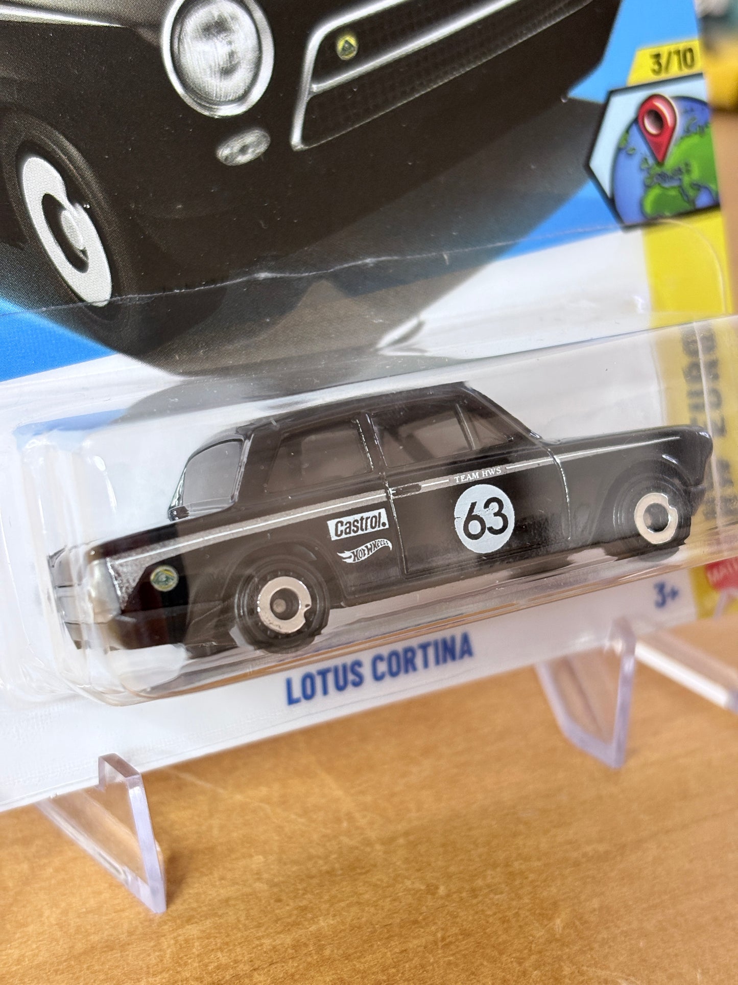 Hot Wheels Lotus Cortina | 2026 HW Euro 3/10 Mainline BLACK