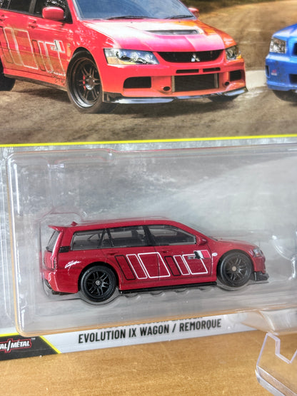Hot Wheels Premium 2005 Mitsubishi Lancer Wagon & 2005 Subaru Forester STI | 2026 Car Culture Two Pack