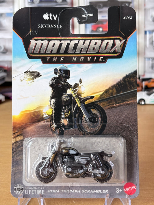 Matchbox Mainline 2024 Triumph Scrambler | 2026 4/12 Matchbox The Movie